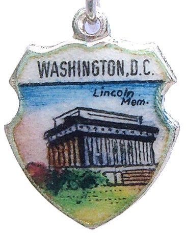 Washington DC - Lincoln Memorial 1 Travel Shield Charm 1