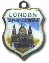 London, England - St Pauls Cathedral Shield Charm