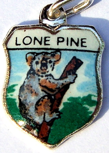 Australia - Lone Pine Koala Sanctuary Enamel Travel Shield Charm