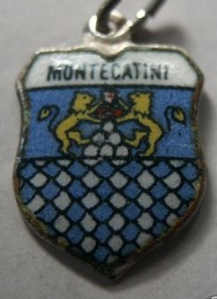 Montecatini, Italy - Coat of Arms Shield Charm