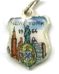 New York - New York Skyline & Seal 1964 Travel Shield Charm