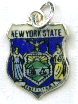 New York - State Seal Travel Shield Charm