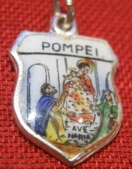 POMPEII, Italy - Ave Maria Shield Charm
