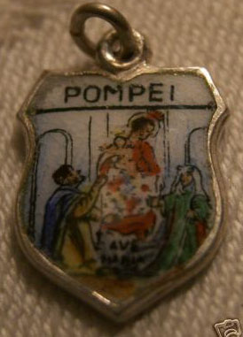 POMPEII, Italy - Ave Maria Shield Charm
