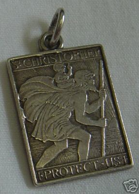 St Christopher Silver Charm