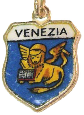 Venezia, Italy - St. Marks Lion Shield Charm 4