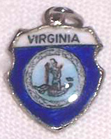 Virginia Travel Shield charm