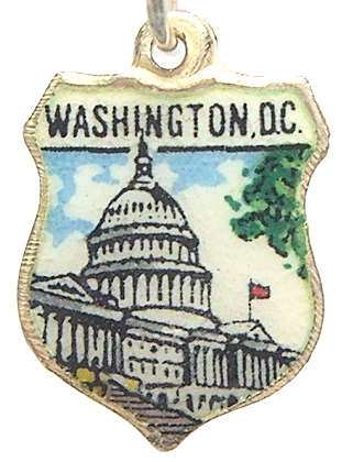 Washington DC - The State Capitol 4 Souvenir Travel Shield Charm