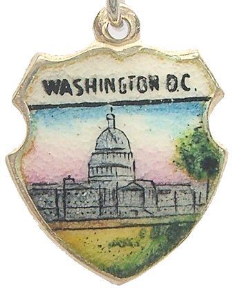 Washington DC - The State Capitol 8 Souvenir Travel Shield Charm