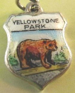 Yellowstone National Park Bear -Travel Shield Charm